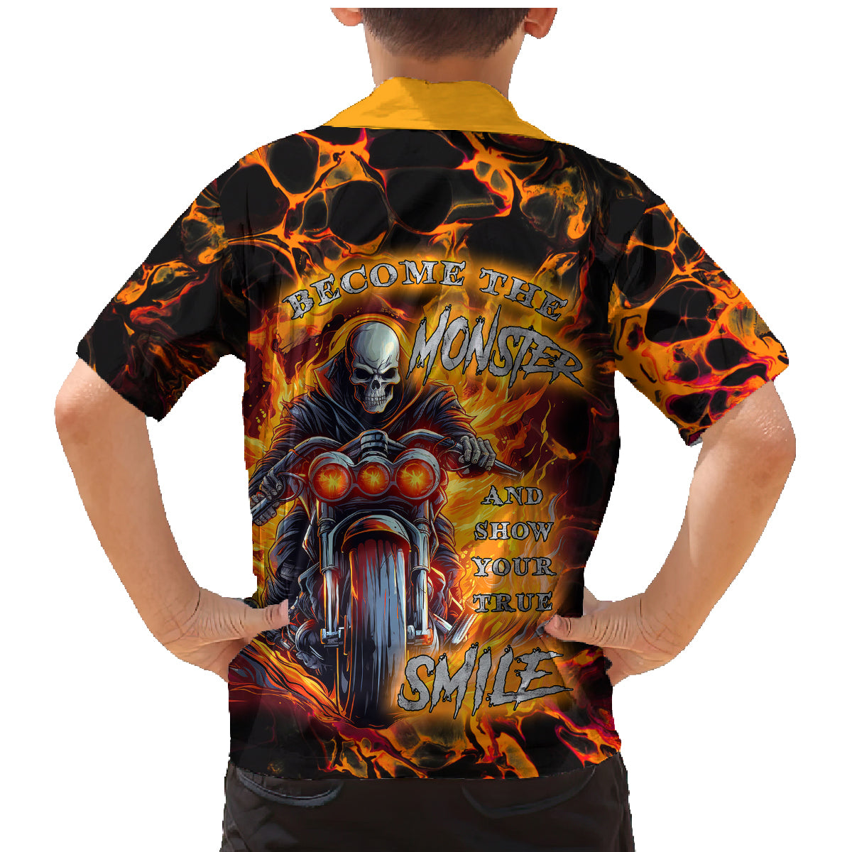 Be Come The Monster And Show Your True Smile Family Matching Mermaid Dress and Hawaiian Shirt - Wonder Print Shop