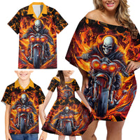 Be Come The Monster And Show Your True Smile Family Matching Off Shoulder Short Dress and Hawaiian Shirt - Wonder Print Shop