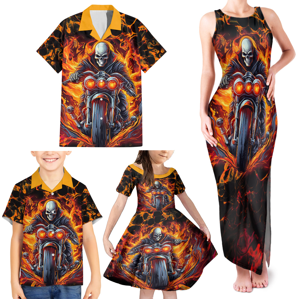 Be Come The Monster And Show Your True Smile Family Matching Tank Maxi Dress and Hawaiian Shirt - Wonder Print Shop