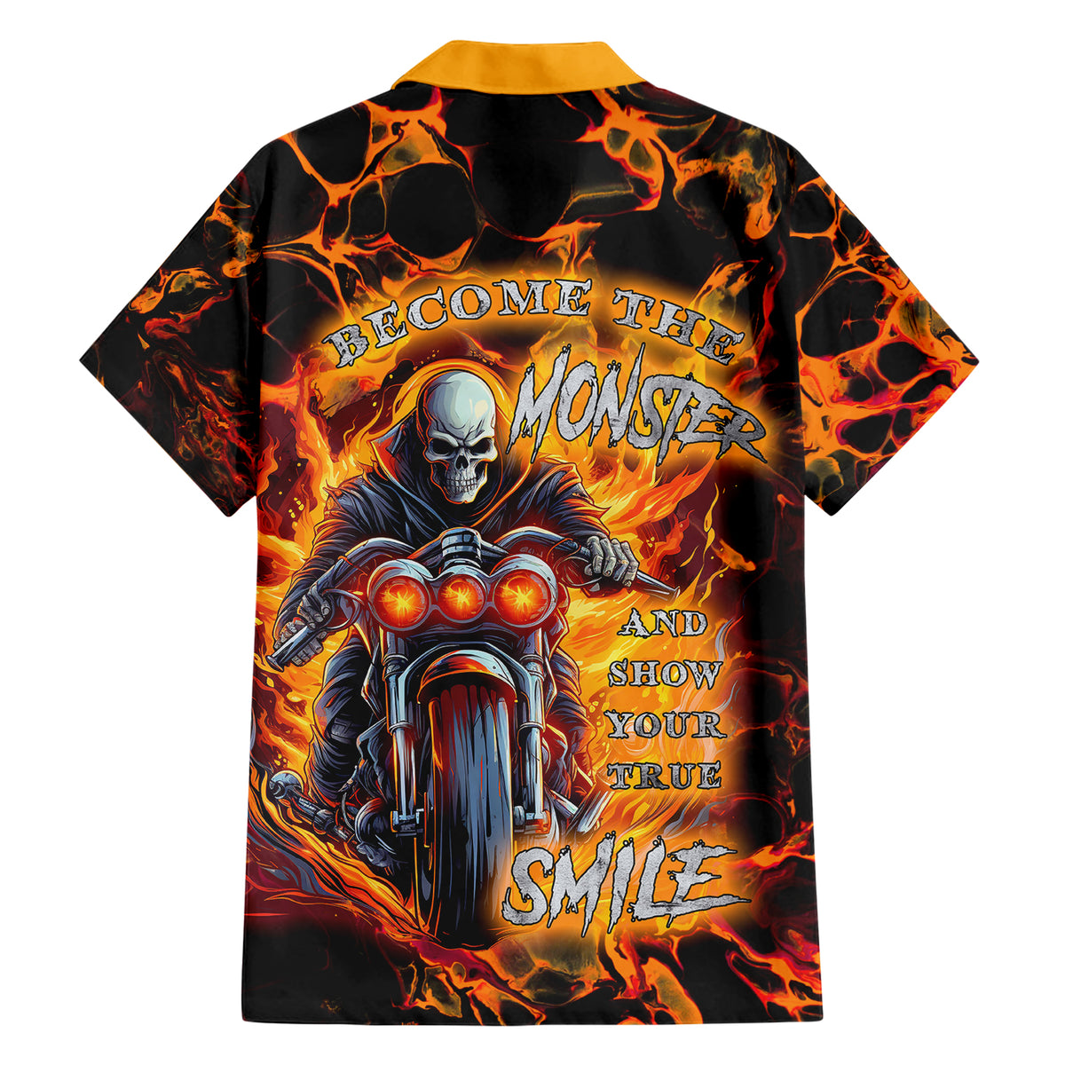 Be Come The Monster And Show Your True Smile Hawaiian Shirt - Wonder Print Shop