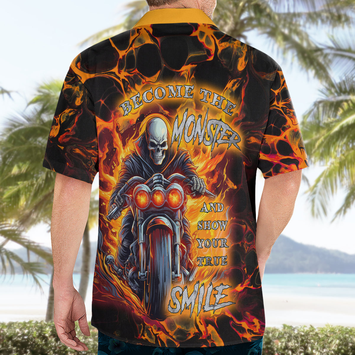 Be Come The Monster And Show Your True Smile Hawaiian Shirt - Wonder Print Shop