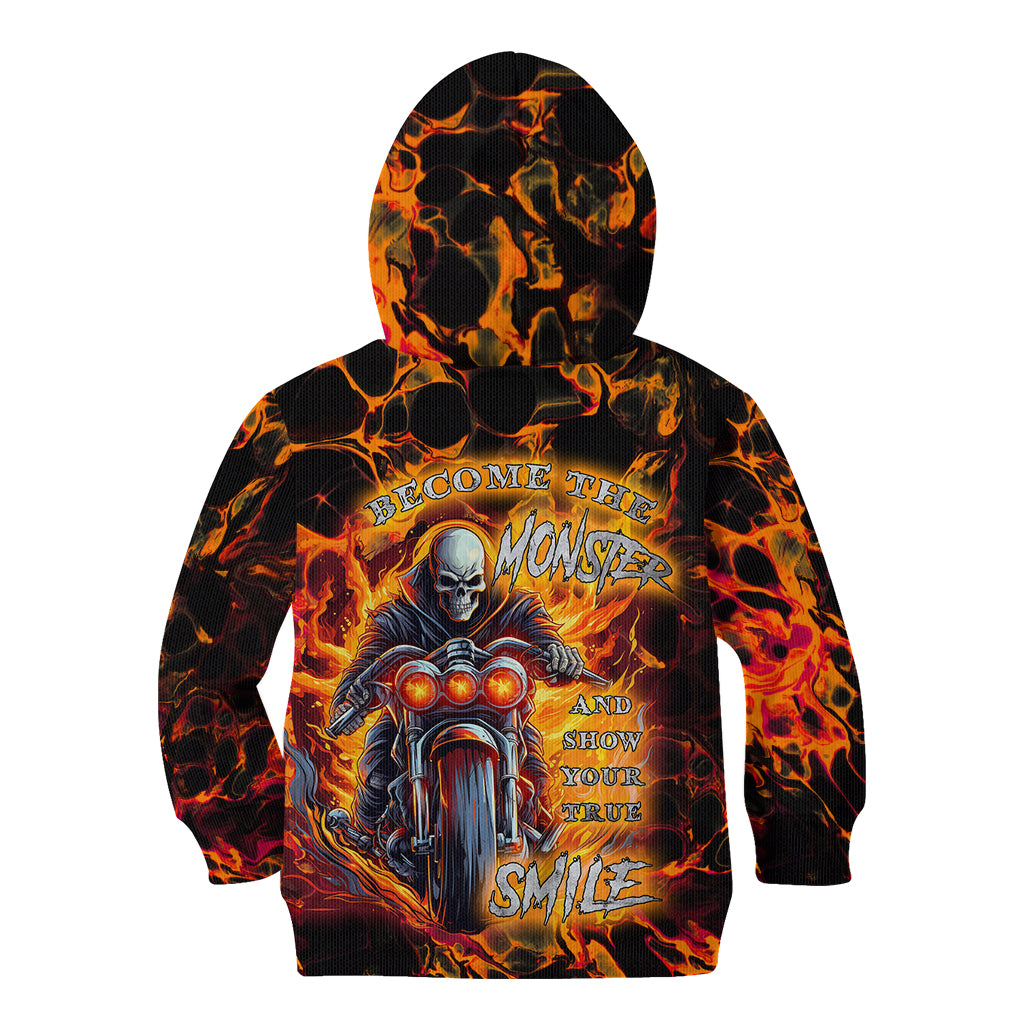 Be Come The Monster And Show Your True Smile Kid Hoodie - Wonder Print Shop