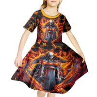 Be Come The Monster And Show Your True Smile Kid Short Sleeve Dress - Wonder Print Shop