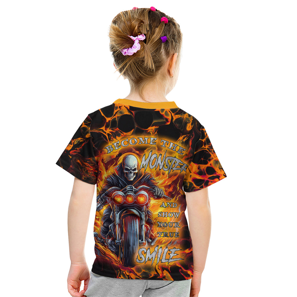 Be Come The Monster And Show Your True Smile Kid T Shirt - Wonder Print Shop