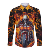 Be Come The Monster And Show Your True Smile Long Sleeve Button Shirt - Wonder Print Shop