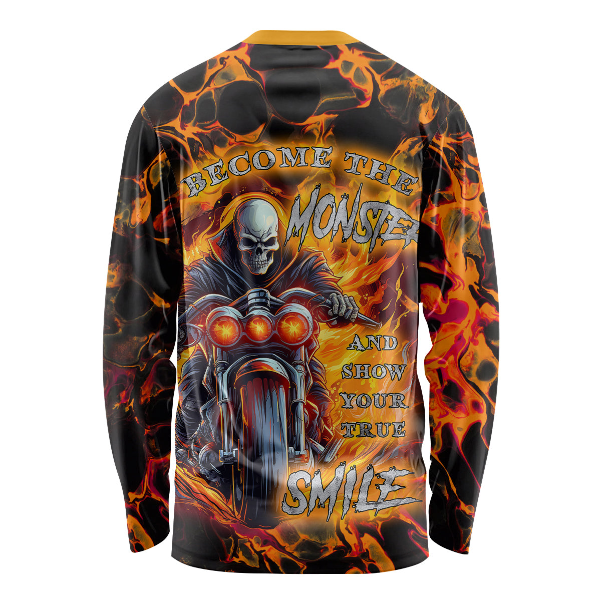 Be Come The Monster And Show Your True Smile Long Sleeve Shirt - Wonder Print Shop