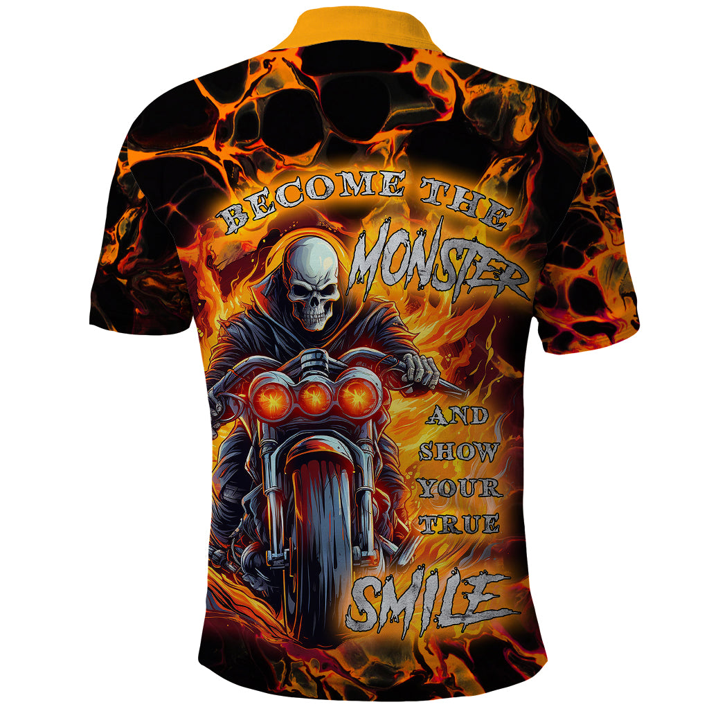 Be Come The Monster And Show Your True Smile Polo Shirt - Wonder Print Shop