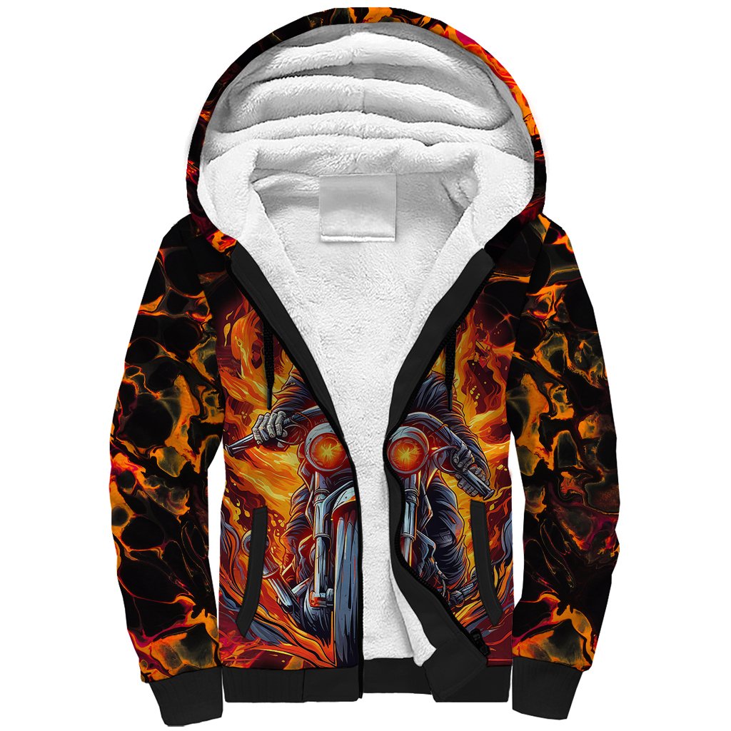 Be Come The Monster And Show Your True Smile Sherpa Hoodie - Wonder Print Shop