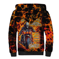 Be Come The Monster And Show Your True Smile Sherpa Hoodie - Wonder Print Shop