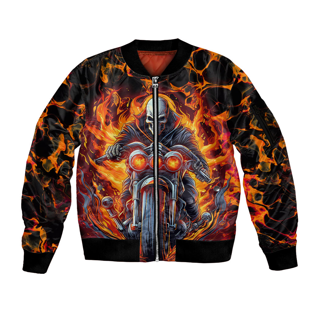 Be Come The Monster And Show Your True Smile Sleeve Zip Bomber Jacket - Wonder Print Shop