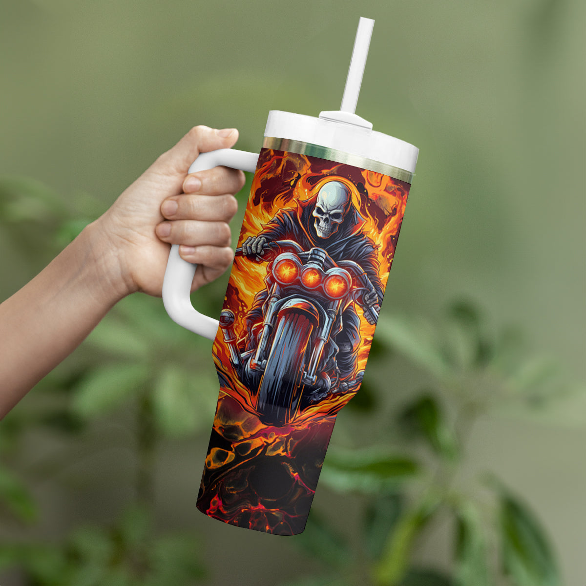 Be Come The Monster And Show Your True Smile Tumbler With Handle - Wonder Print Shop