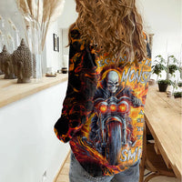 Be Come The Monster And Show Your True Smile Women Casual Shirt - Wonder Print Shop