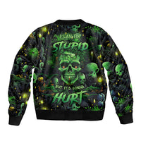 I Can Fix Stupid But Is Gonna Hurt Bomber Jacket - Wonder Print Shop