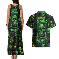 I Can Fix Stupid But Is Gonna Hurt Couples Matching Tank Maxi Dress and Hawaiian Shirt - Wonder Print Shop