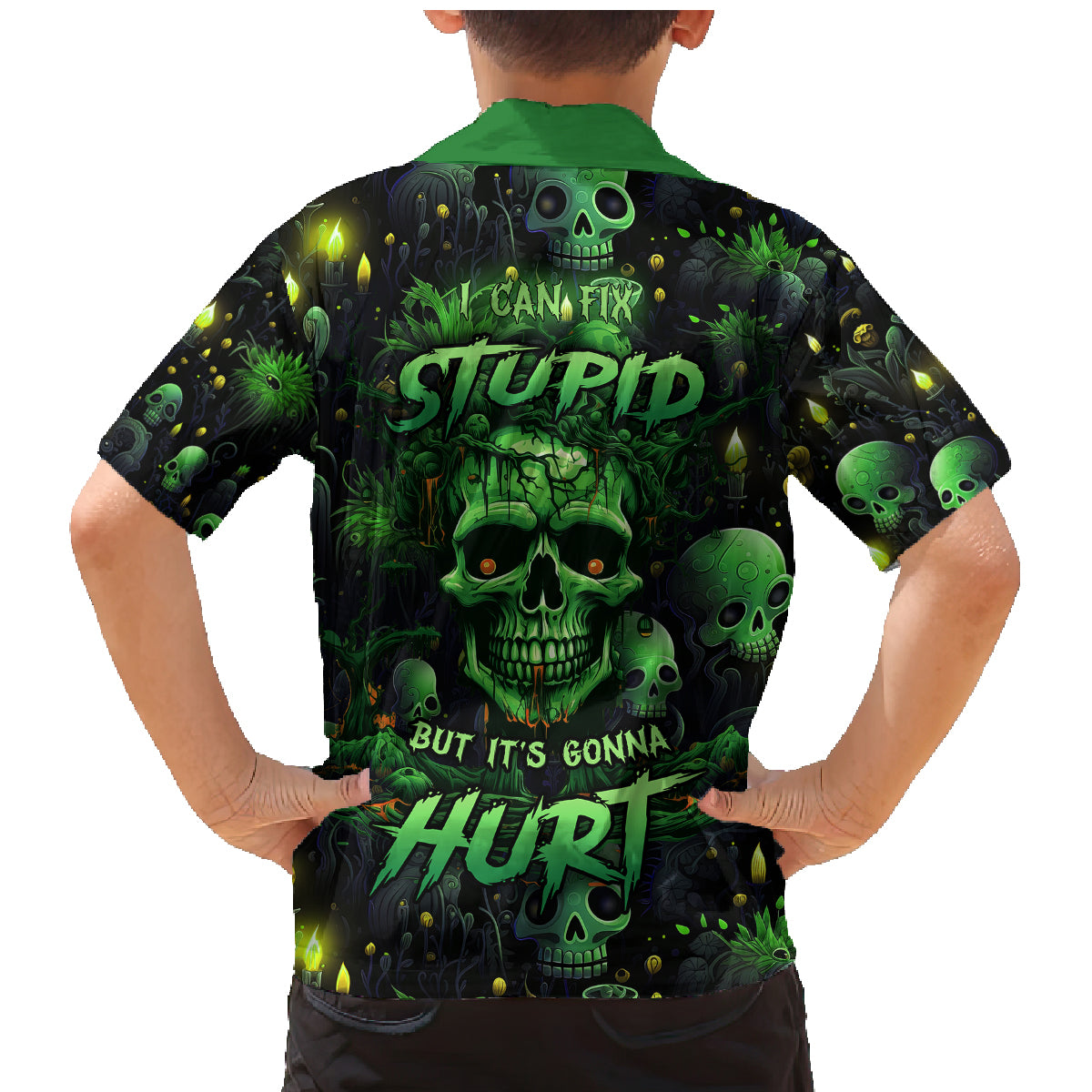 I Can Fix Stupid But Is Gonna Hurt Family Matching Mermaid Dress and Hawaiian Shirt - Wonder Print Shop
