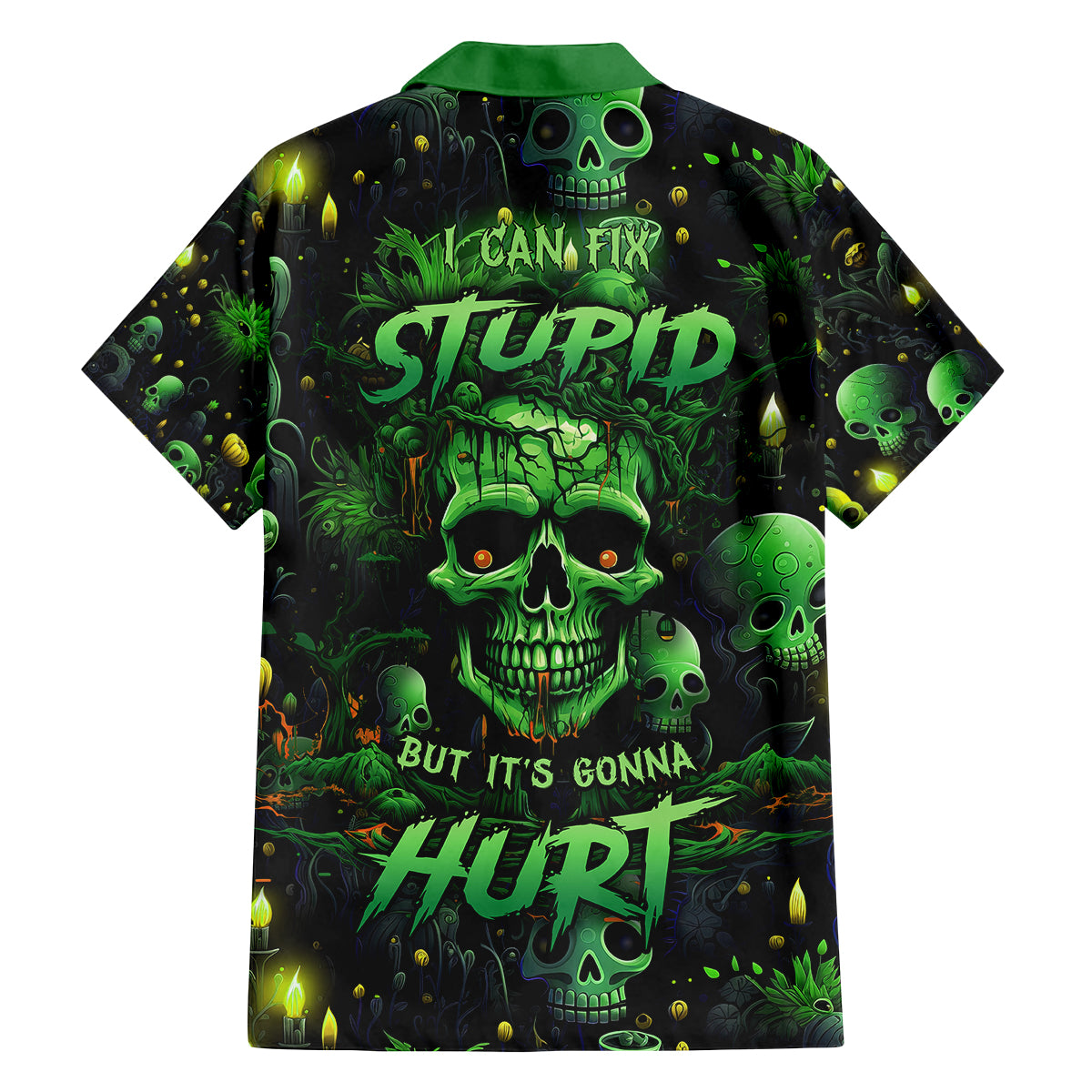 I Can Fix Stupid But Is Gonna Hurt Family Matching Off Shoulder Maxi Dress and Hawaiian Shirt - Wonder Print Shop