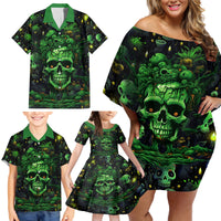 I Can Fix Stupid But Is Gonna Hurt Family Matching Off Shoulder Short Dress and Hawaiian Shirt - Wonder Print Shop