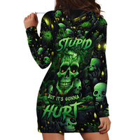 I Can Fix Stupid But Is Gonna Hurt Hoodie Dress - Wonder Print Shop