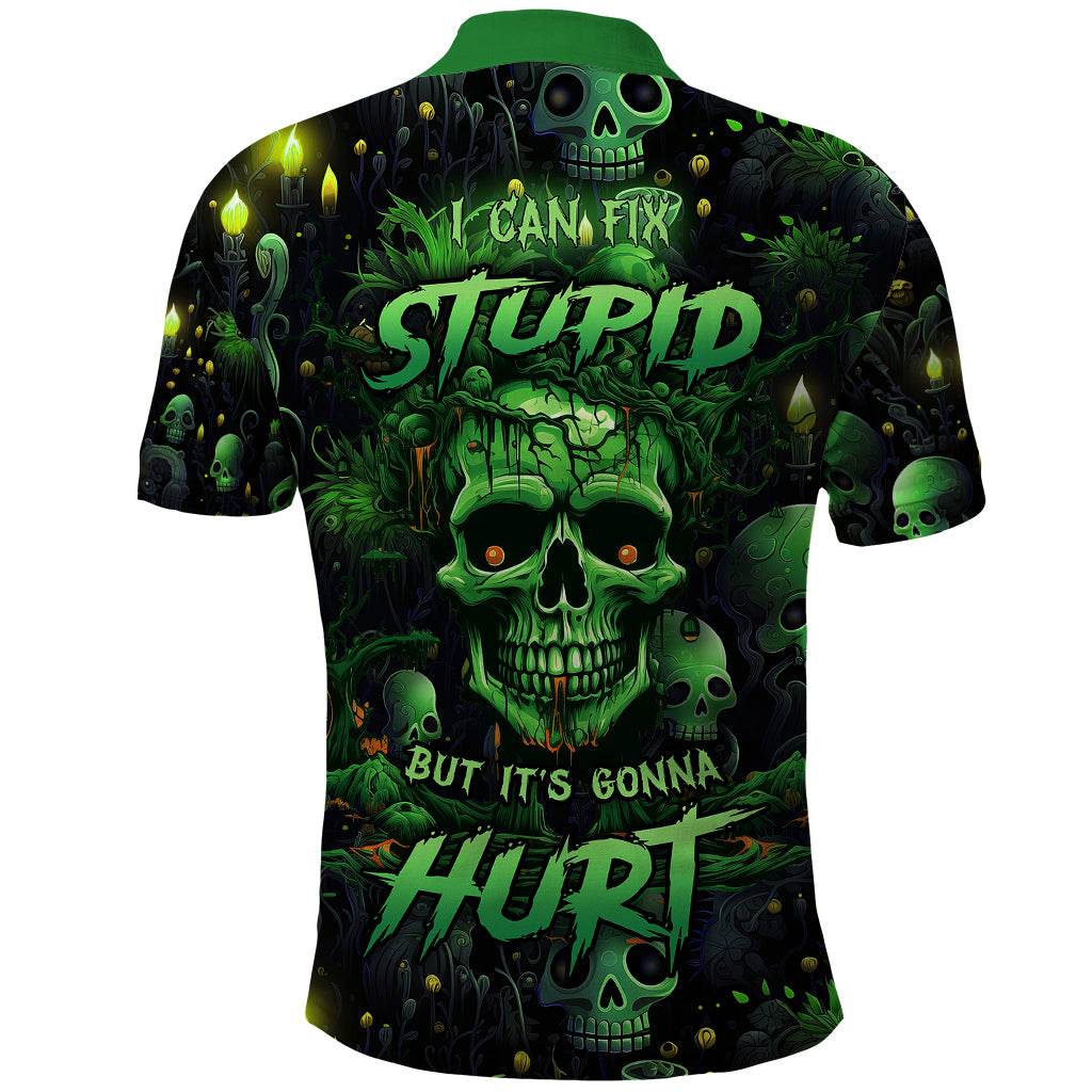 I Can Fix Stupid But Is Gonna Hurt Polo Shirt - Wonder Print Shop
