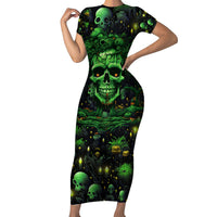 I Can Fix Stupid But Is Gonna Hurt Short Sleeve Bodycon Dress - Wonder Print Shop