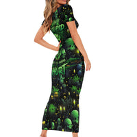 I Can Fix Stupid But Is Gonna Hurt Short Sleeve Bodycon Dress - Wonder Print Shop