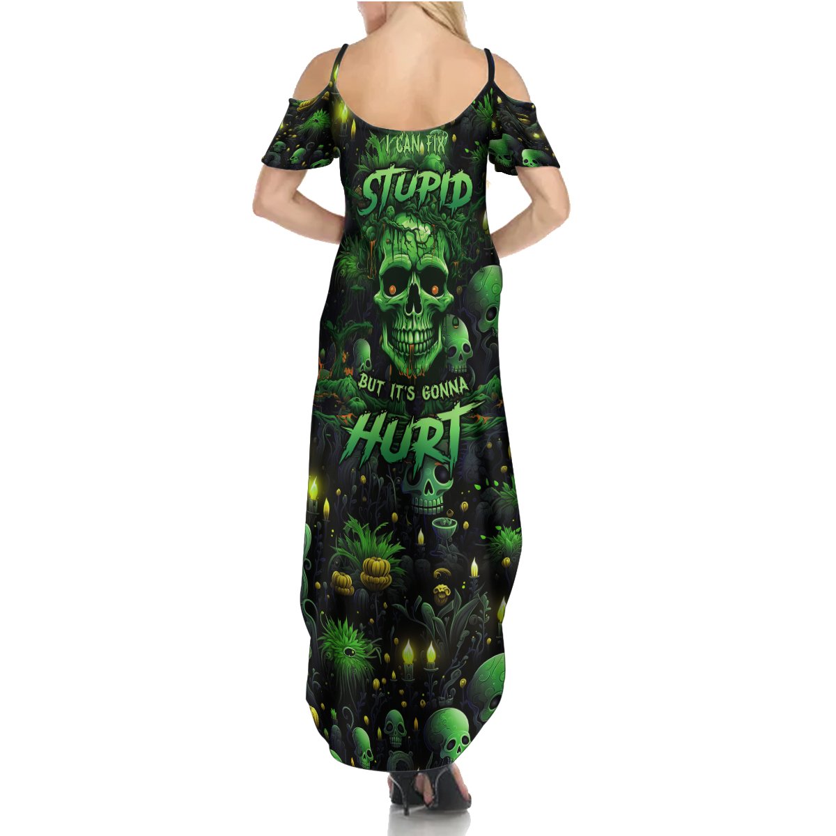 I Can Fix Stupid But Is Gonna Hurt Summer Maxi Dress - Wonder Print Shop