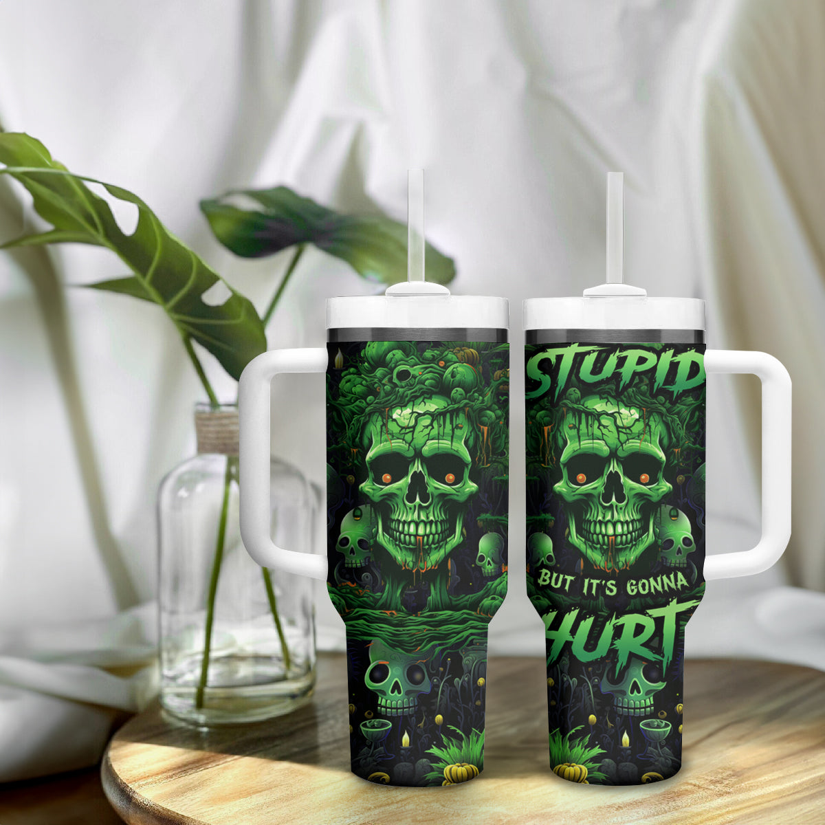 I Can Fix Stupid But Is Gonna Hurt Tumbler With Handle - Wonder Print Shop