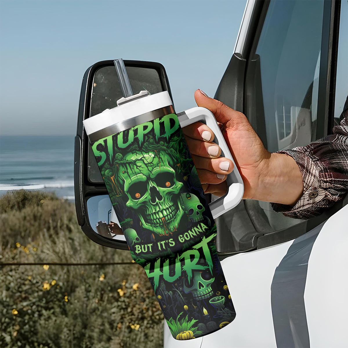 I Can Fix Stupid But Is Gonna Hurt Tumbler With Handle - Wonder Print Shop
