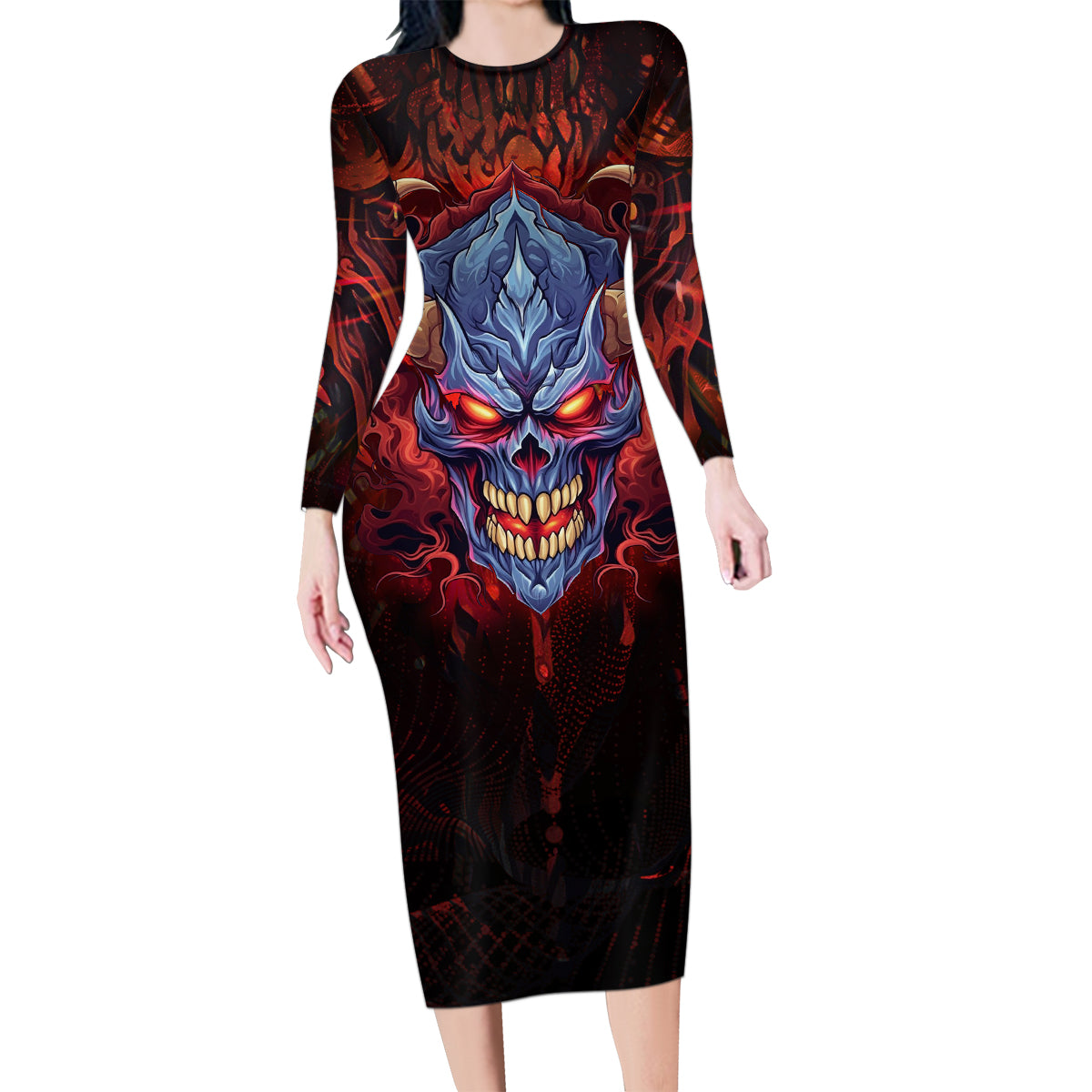The Only Thing That Can Stop Me Is Me Family Matching Long Sleeve Bodycon Dress and Hawaiian Shirt - Wonder Print Shop