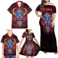 The Only Thing That Can Stop Me Is Me Family Matching Off Shoulder Maxi Dress and Hawaiian Shirt - Wonder Print Shop