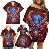 The Only Thing That Can Stop Me Is Me Family Matching Off Shoulder Short Dress and Hawaiian Shirt - Wonder Print Shop