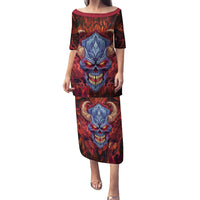 The Only Thing That Can Stop Me Is Me Family Matching Puletasi Dress and Hawaiian Shirt - Wonder Print Shop