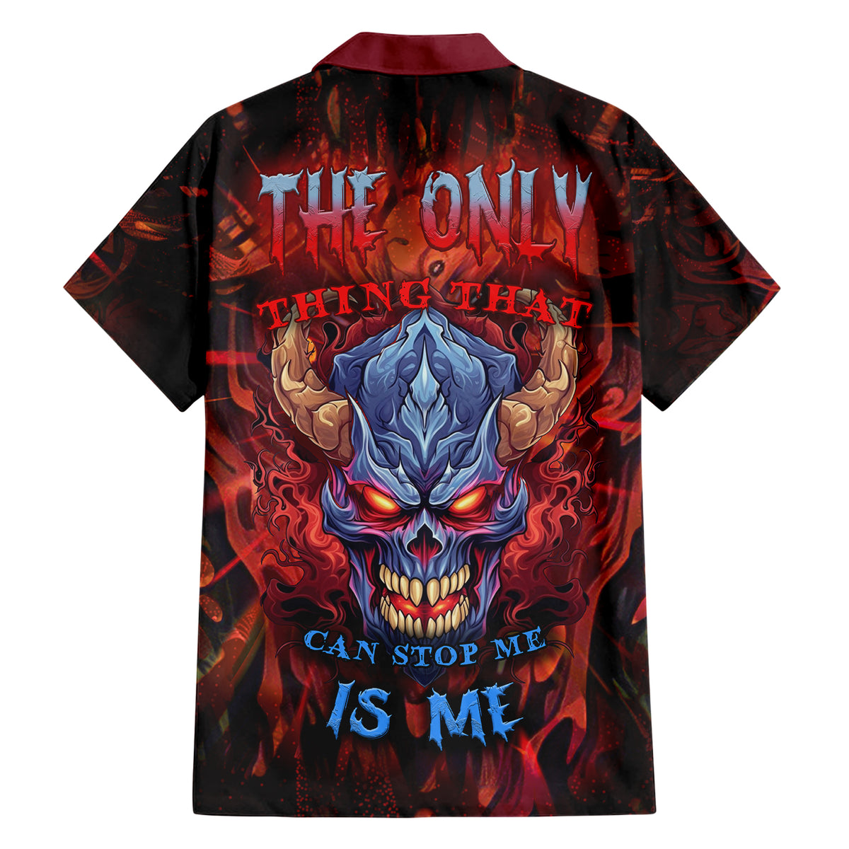 The Only Thing That Can Stop Me Is Me Family Matching Short Sleeve Bodycon Dress and Hawaiian Shirt - Wonder Print Shop