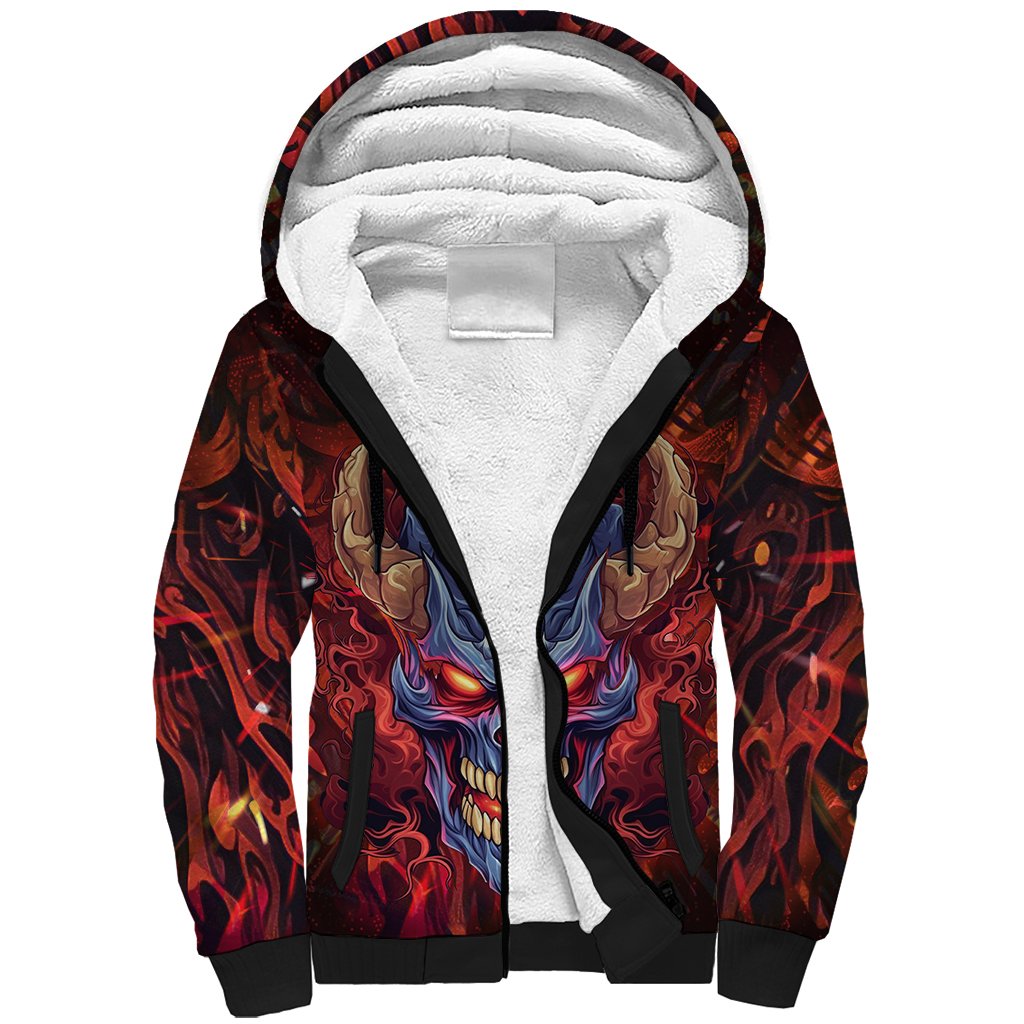 The Only Thing That Can Stop Me Is Me Sherpa Hoodie - Wonder Print Shop