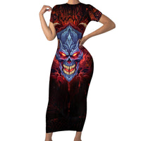 The Only Thing That Can Stop Me Is Me Short Sleeve Bodycon Dress - Wonder Print Shop