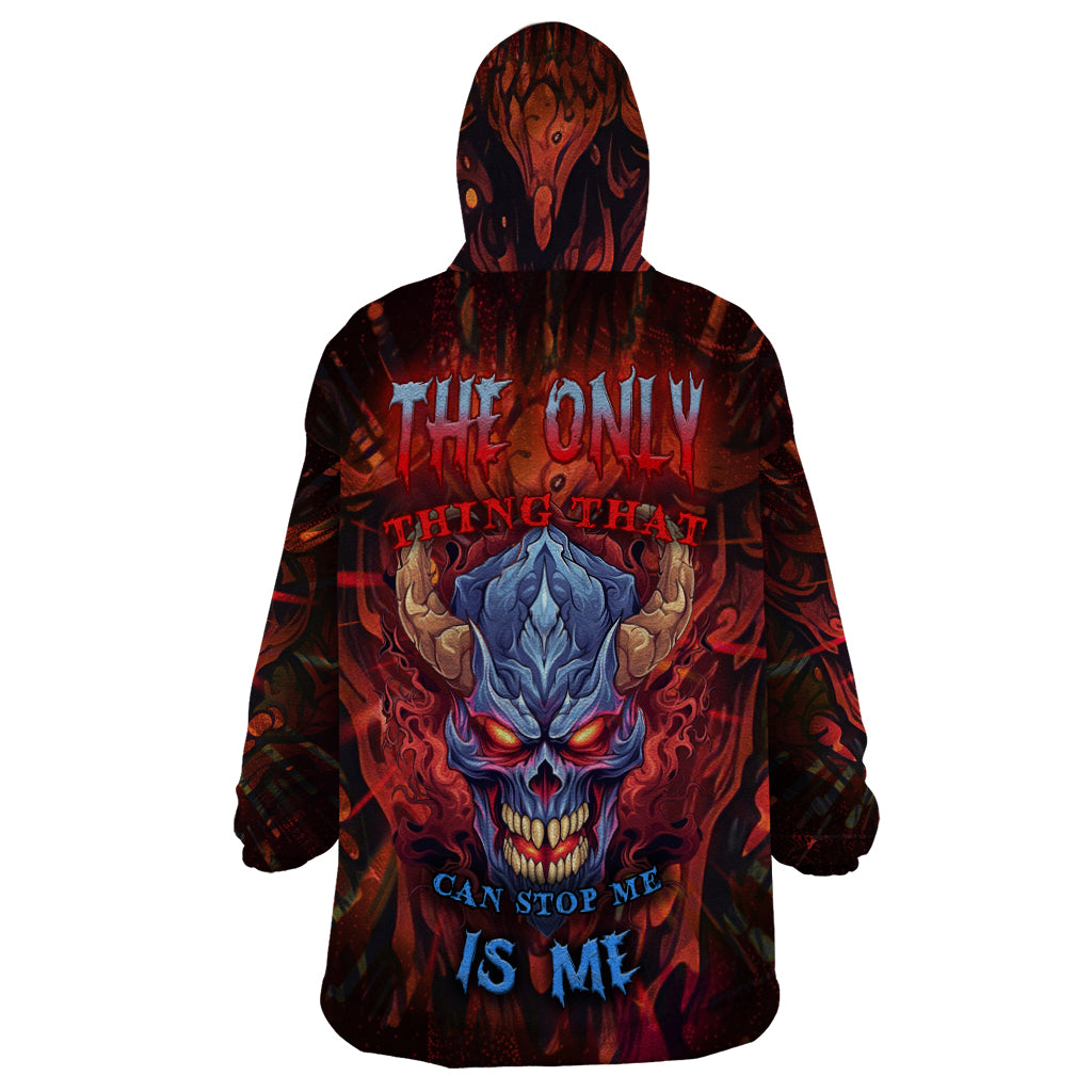 The Only Thing That Can Stop Me Is Me Wearable Blanket Hoodie - Wonder Print Shop