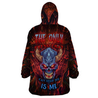 The Only Thing That Can Stop Me Is Me Wearable Blanket Hoodie - Wonder Print Shop