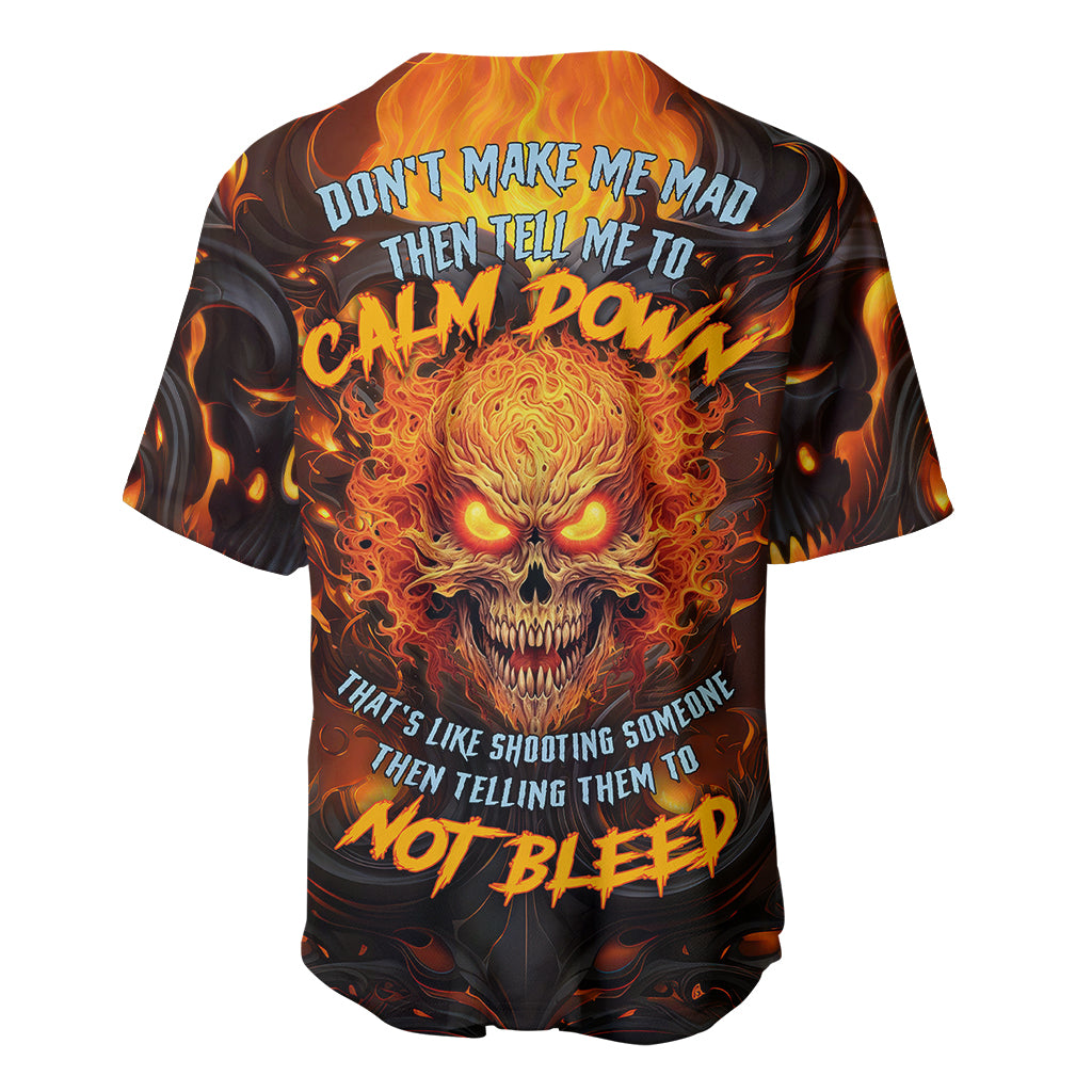 Don't Make Me Mad Baseball Jersey - Wonder Print Shop