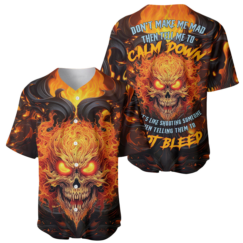 Don't Make Me Mad Baseball Jersey - Wonder Print Shop