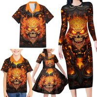 Don't Make Me Mad Family Matching Long Sleeve Bodycon Dress and Hawaiian Shirt - Wonder Print Shop