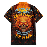 Don't Make Me Mad Family Matching Long Sleeve Bodycon Dress and Hawaiian Shirt - Wonder Print Shop