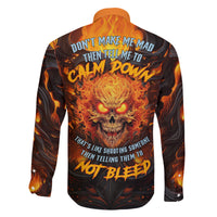 Don't Make Me Mad Family Matching Long Sleeve Bodycon Dress and Hawaiian Shirt - Wonder Print Shop