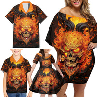 Don't Make Me Mad Family Matching Off Shoulder Short Dress and Hawaiian Shirt - Wonder Print Shop