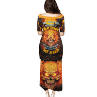 Don't Make Me Mad Family Matching Puletasi Dress and Hawaiian Shirt - Wonder Print Shop