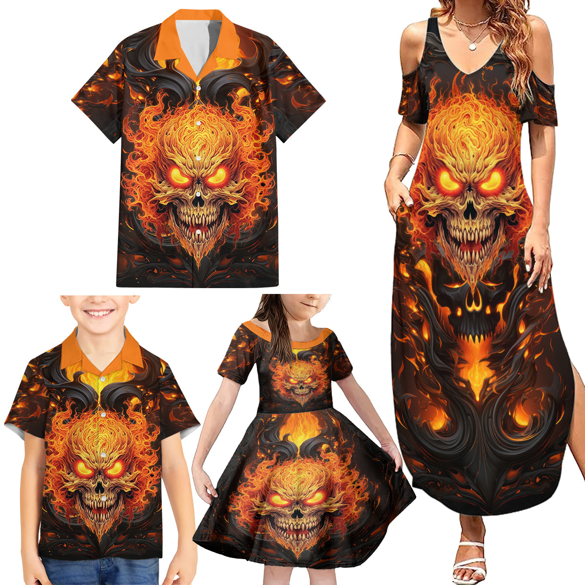 Don't Make Me Mad Family Matching Summer Maxi Dress and Hawaiian Shirt - Wonder Print Shop