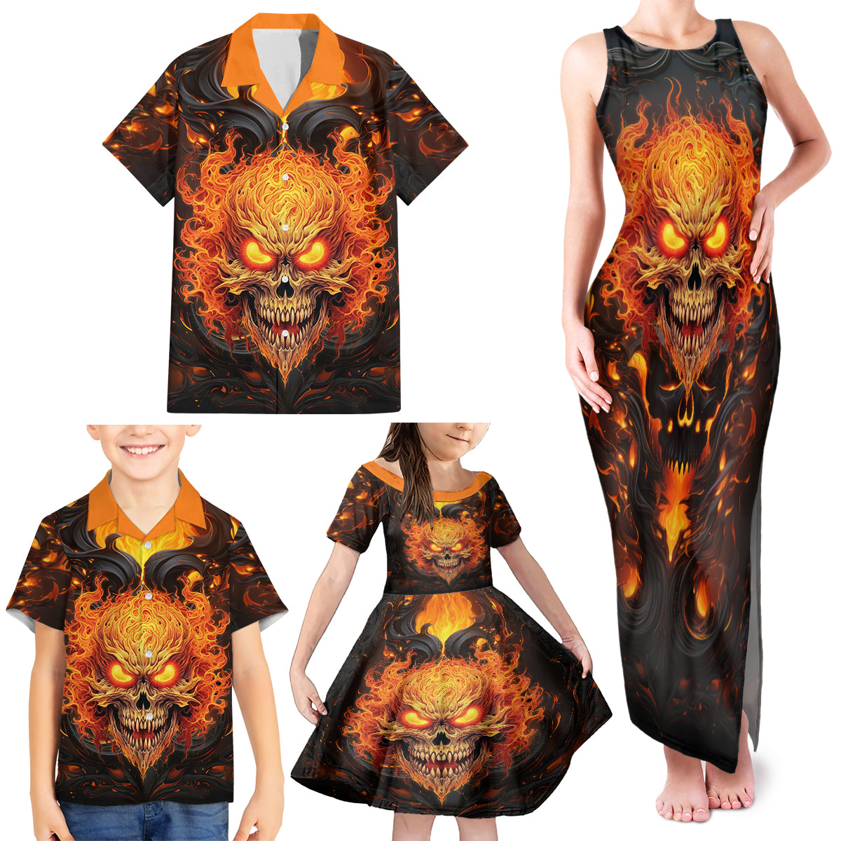 Don't Make Me Mad Family Matching Tank Maxi Dress and Hawaiian Shirt - Wonder Print Shop