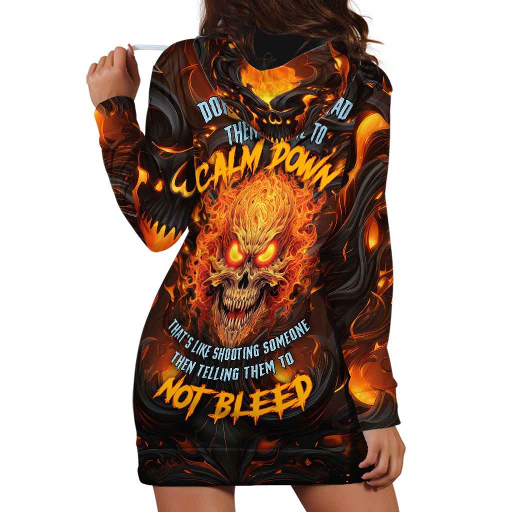 Don't Make Me Mad Hoodie Dress - Wonder Print Shop