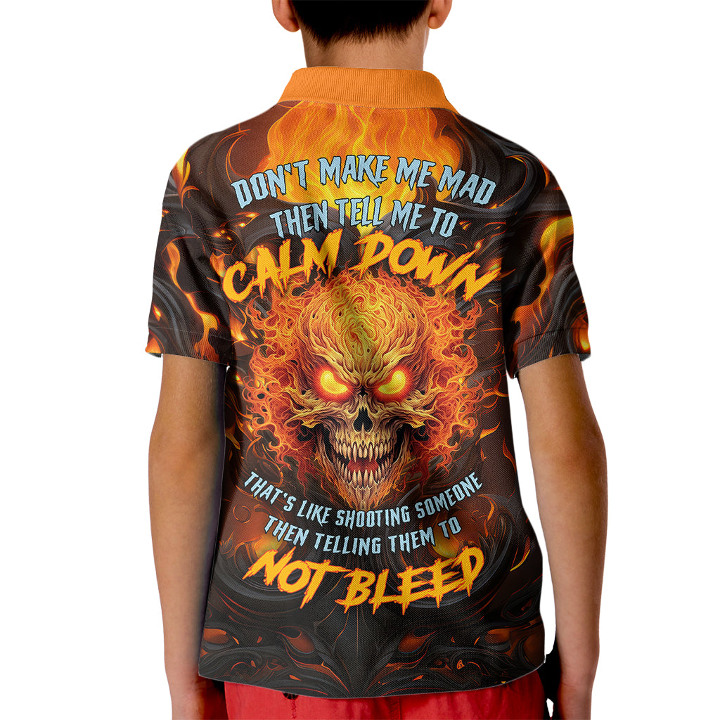 Don't Make Me Mad Kid Polo Shirt - Wonder Print Shop