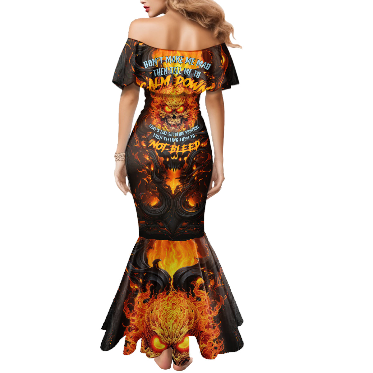 Don't Make Me Mad Mermaid Dress - Wonder Print Shop