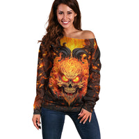 Don't Make Me Mad Off Shoulder Sweater - Wonder Print Shop